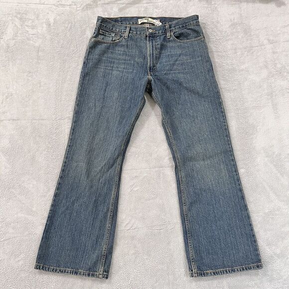 VTG Levi's 527 Jeans Men 36x30 Low Rise Boot Fit Blue Denim 100% Cotton Bootcut - Picture 1 of 10